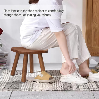 Wooden Step Stool for Adults & Toddlers – 9.3" Height, 4 Detachable Legs