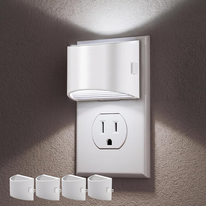 Night Lights Plug into Wall (2-Pack) – 3000K, 3-Level Dimmable, Dusk to Dawn Sensor