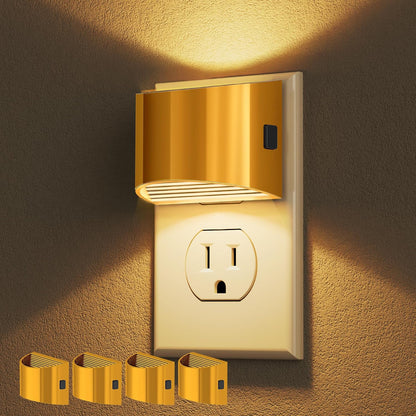 Night Lights Plug into Wall (2-Pack) – 3000K, 3-Level Dimmable, Dusk to Dawn Sensor